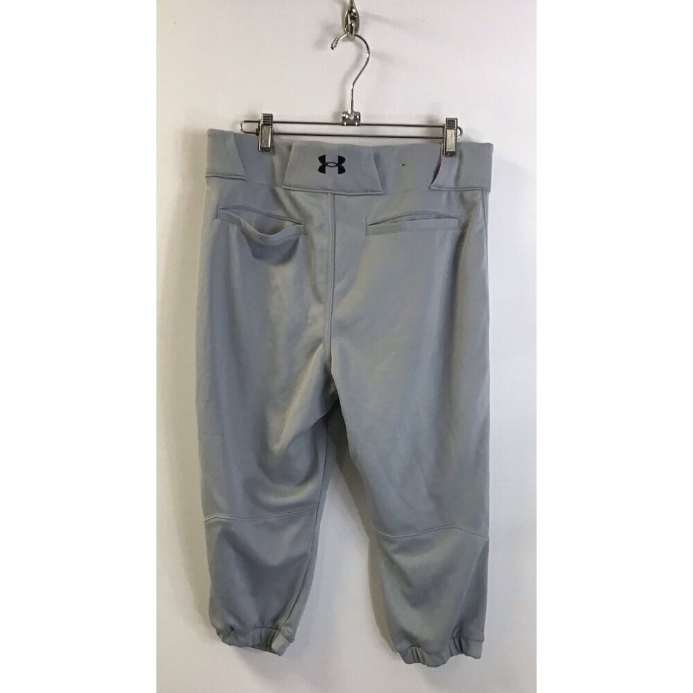 Men’s Short Grey Loose Medium Under Armour Baseball Pants 🩶 - Picture 2 of 4
